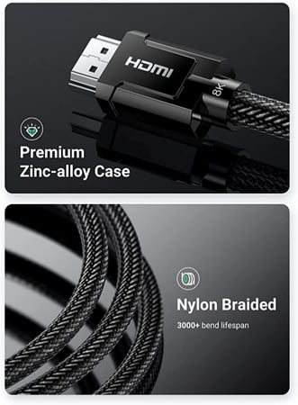 يوجرين كيبل HDMI 2.1 سرعة 48 جيجا بالثانية