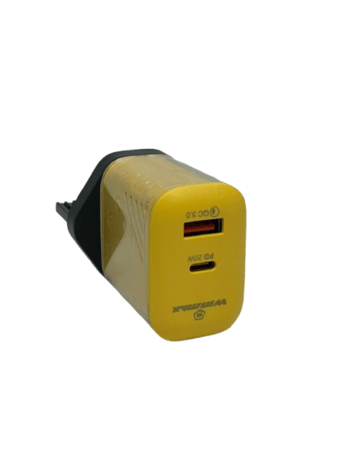 winmax - شاحن جداري 65 واط أصفر