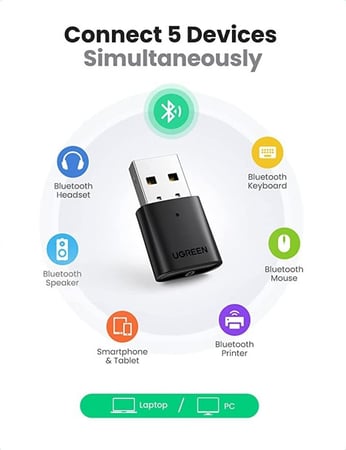 يوجرين - محول بلوتوث بمنفذ USB‏ 5.0‏