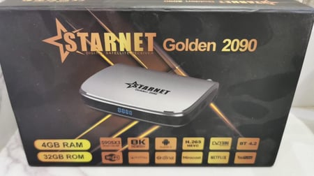 رسيفر ستارنت جولدن اندرويد 9 فوركيه 2090 STARNET GOLDEN مستعمل )