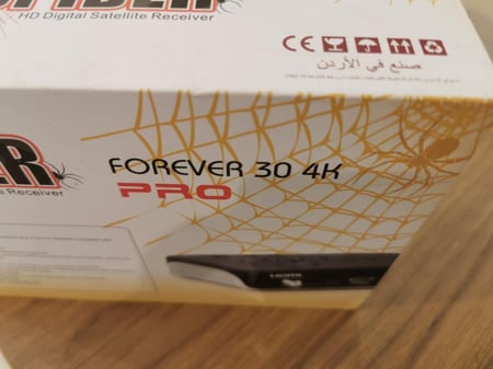 رسيفر سبايدر فورايفر  30 برو 4 كي spider forever 30 4k pro  صناعة اردنية