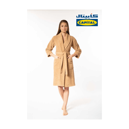 روب استحمام سادة سميك ذهبي