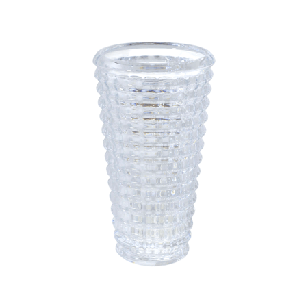 فازه ورد زجاج شفاف 17*9سم