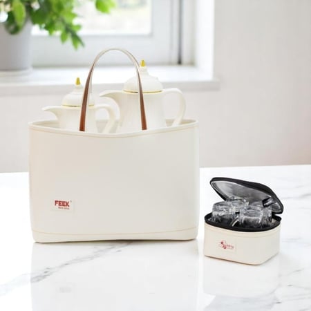 سلة وذفه جلد ملون