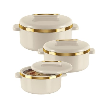 طقم حافظة طعام بلاستيك 1لتر - 1.5لتر - 2.5لتر