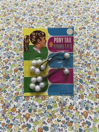 ربطات شعر قديمة - ابيض