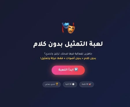 لعبة التمثيل بدون الكلام