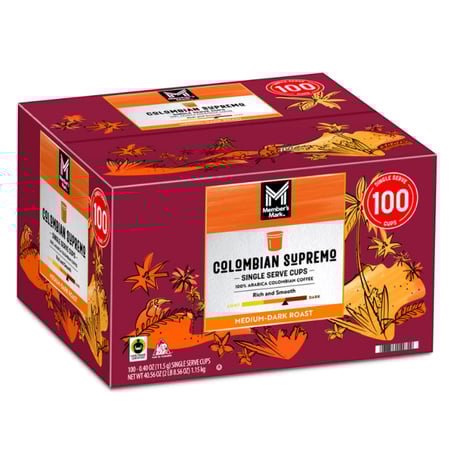 كبسولات قهوة سوبريمو كولومبيا من ميمبرز مارك | 100 كبسولة