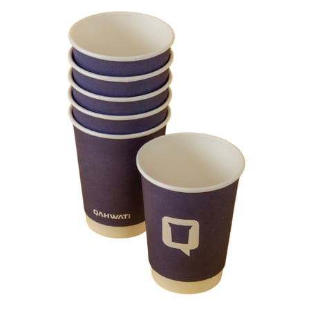 اكواب ورق قهوتي 12 اونز بنفسجي | 12 حبة