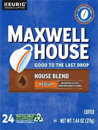 كبسولات قهوة هاوس بليند من ماكسويل هاوس | 24 كبسولة