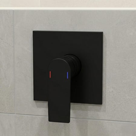 وجه خط واحد اسود مخفي مربع