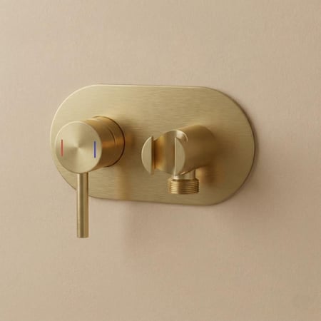 خلاط شطاف مخفي ذهبي دائري