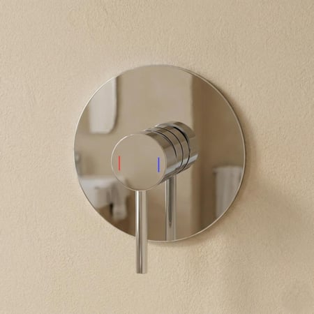 وجه خط واحد كروم مخفي دائري