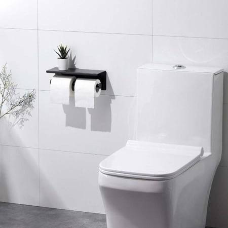 حامل مناديل مزدوج اسود مطفي