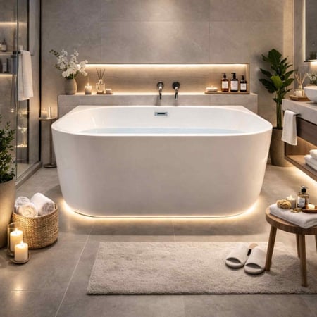 بانيو أكريليك خمس طبقات 170x88 ماركة ZINITH