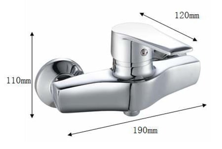 خلاط شطاف كروم حار بارد مقاوم للصدأ
