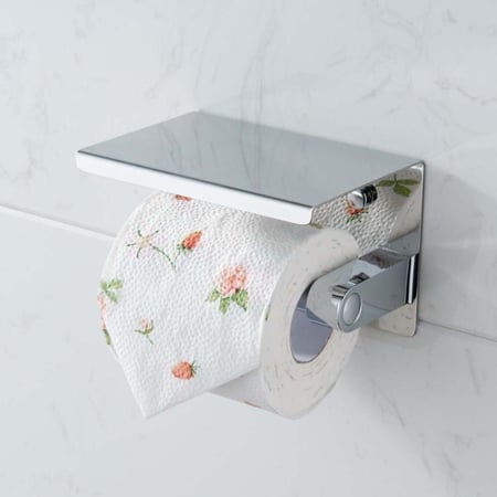 حامل مناديل مفرد كروم