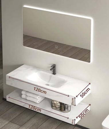 مغسلة ديكور كوريان مودرن 120x50 قص ليزر