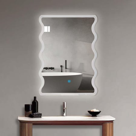 مراية  مموجة ليد LED ثلاثة الوان 150x50