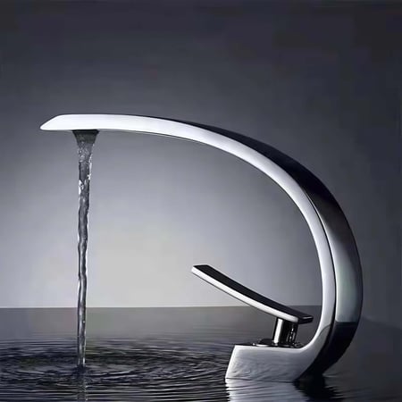 خلاط مغسلة نحاس بارد حار  بتصميم كوبرا