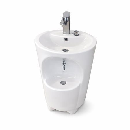 مغسلة وضوء 44x57 بخللاط سفلي مدمج