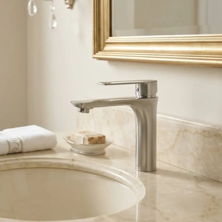 خلاط مغسله نيكل ايطالي DOOX