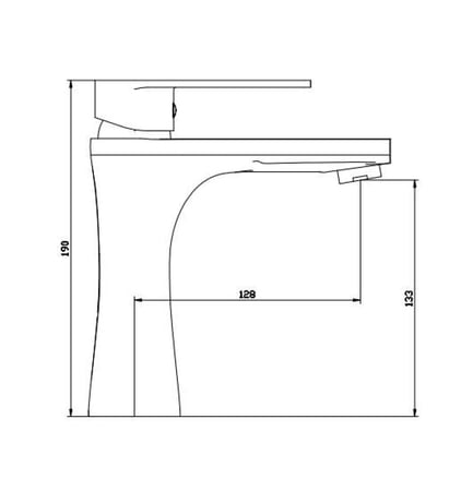 خلاط مغسلة نحاس حار بارد  لون كروم ماركة ZINTH