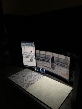 ماوس باد زجاجي ابيض - GLASS PAD