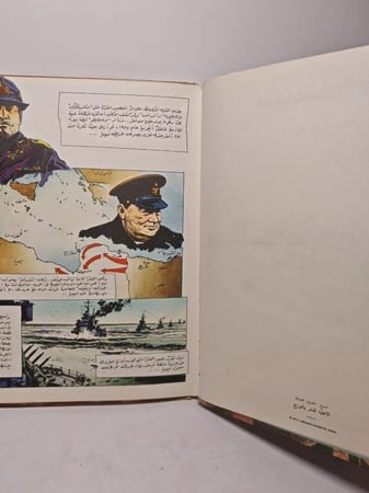 معركة شمال أفريقيا رسم كرتوني