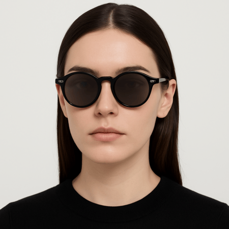 نظارة سولارايز سوداء بولارايزد بتصميم عصري  للرجال والنساء