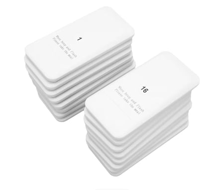 ‏جهاز استدعاء لاسلكي للمطاعم عدد 16 بيجر أبيض