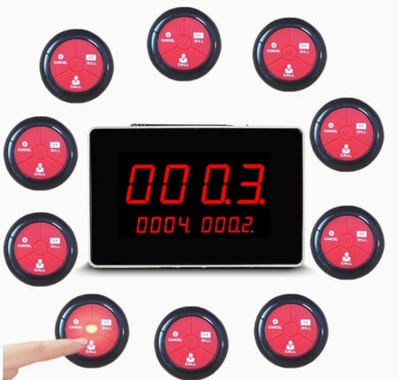 جهاز استدعاء النادل 10 ازرار