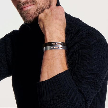 اسوارة  ميسيكا اسود -فضي