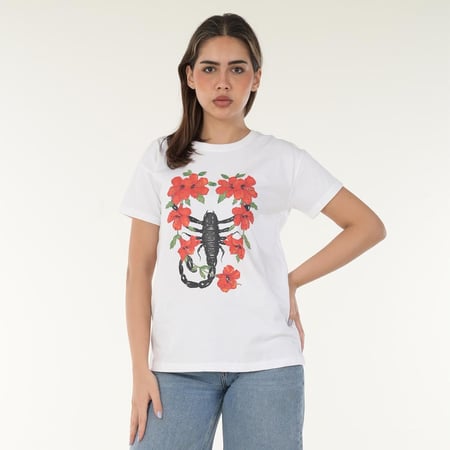 تيشيرت برج العقرب نسائي  – قطن 100٪