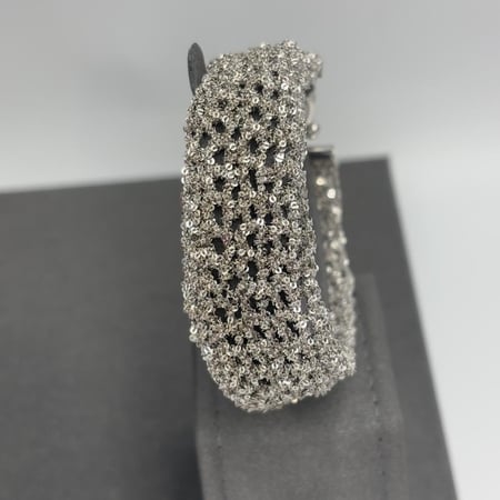 نصف طقم وشاح فضي