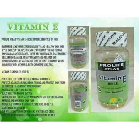 برولايف اطلس حبوب فيتامين e/Prolife Atlas Vitamin E