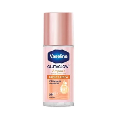 مزيل العرق تايلندي جلوتاجلو برايت آند رينيو من فازلين - 45 مل