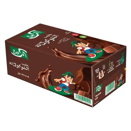 حليب الربيع شوكولاتة 125مل 18حبة