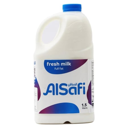 حليب الصافي كامل الدسم  1.5لتر