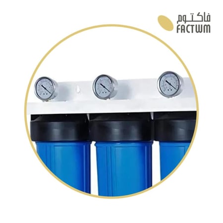 فلتر خزان جامبو ثلاثي مع شمعات