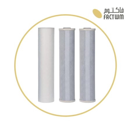 فلتر خزان جامبو ثلاثي مع شمعات