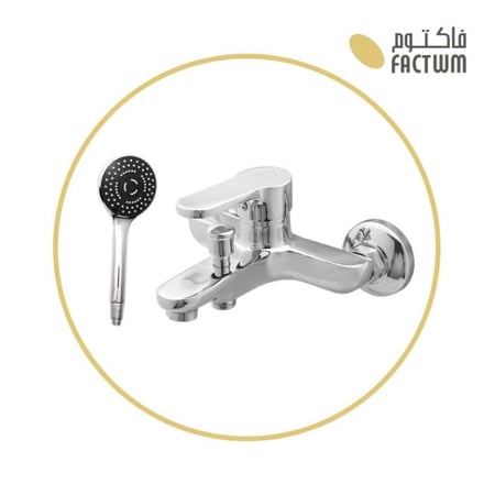 بكج طقم الخلاطات المياه باللون الكروم