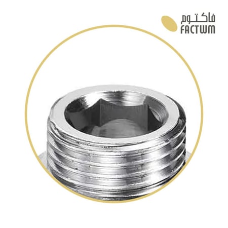 جلبة ذكر كروم نحاس ثقيل نص بوصة إيطالي