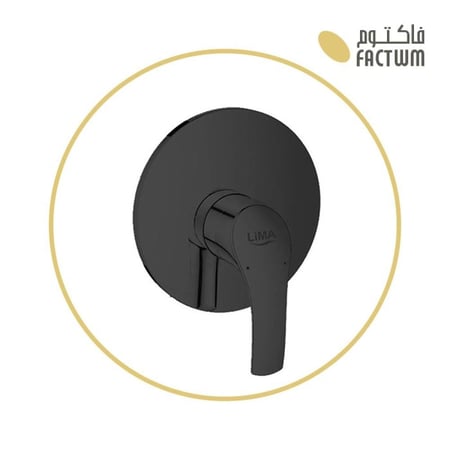 وجه خلاط مخفي خط واحد أسود