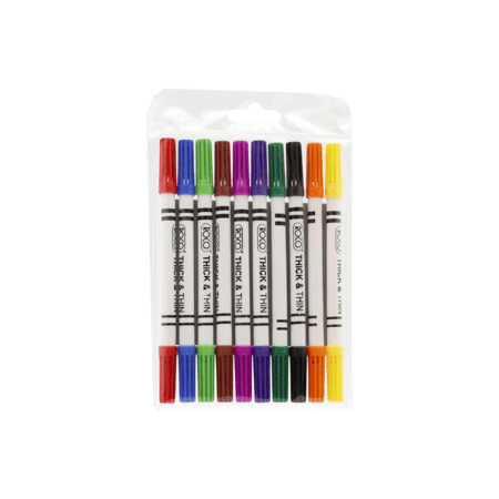 ألوان مائية بطرفين روكو | Double-Ended Watercolor Pens ROCO