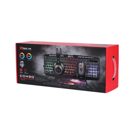 مجموعة ألعاب إكسترايك مي CMX-410 EN السلكية 4 في 1 | XTRIKE ME CMX-410 EN Wired 4-in-1 Gaming Combo
