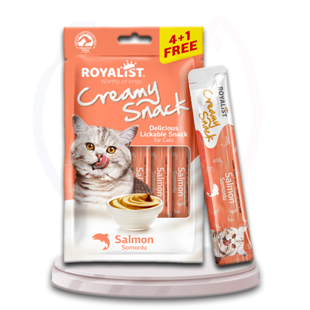 روياليست كريمة سلمون للقطط  5 × 15 غرام