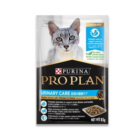 بورينا بروبلان طعام رطب للقطط للعناية بالمسالك البولية بالدجاج في المرق | 85 جم