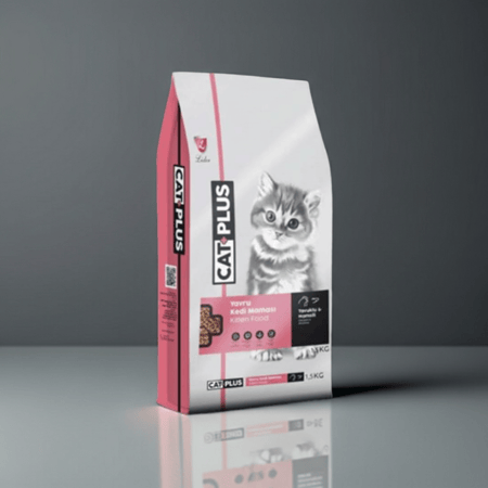 كات بلس طعام جاف للقطط الصغيرة بنكهة الدجاج والأنشوجة 1.5 كجم