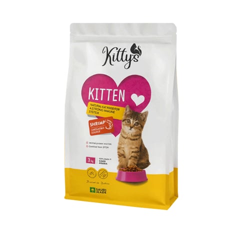 كيتيس  طعام جاف للقطط الصغيرة غني بالأوميغا 3 بنكهة الجمبري | 3 كجم